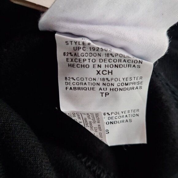 Champion Women Reverse Weave Fleece Pullover Black Hoodie - Picture 12 of 12